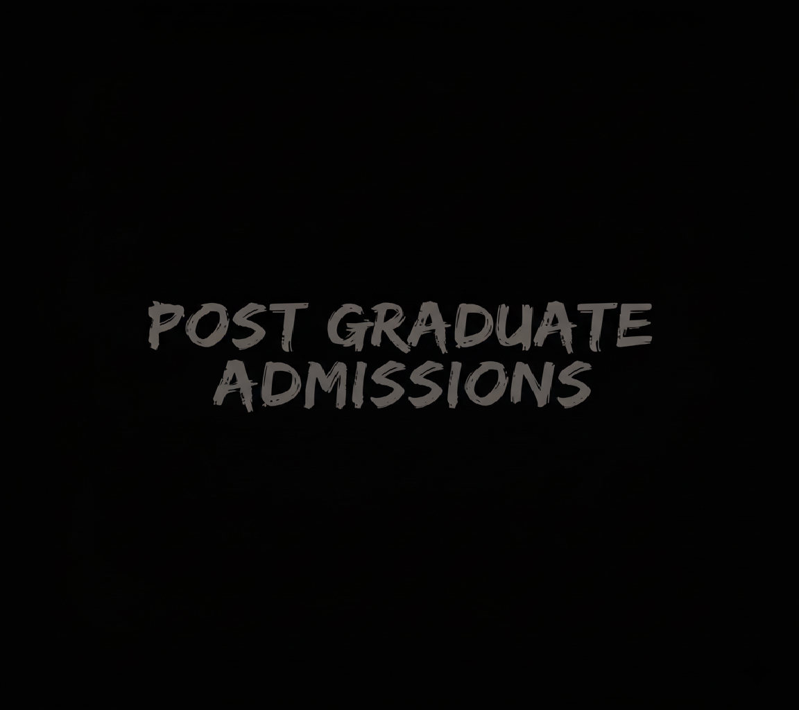 Post Graduate Admissions